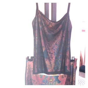 Vintage Versace matching top and skirt
